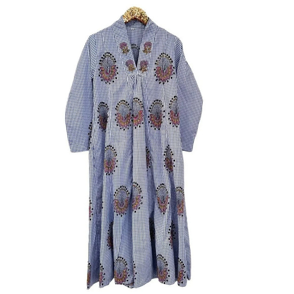 Cotton Hand Block Print Floral Dress - Picture 7 of 13